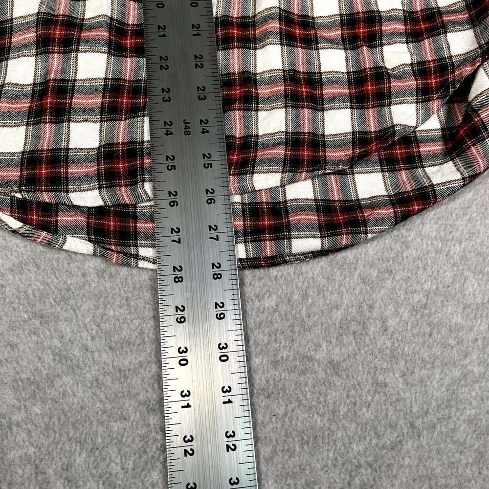 Hollister Flannel Shirt Womens Medium Multicolor Plaid Collared Button Up Casual - Picture 2 of 5